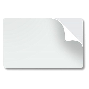 WHITE ADHESIVE CARDS